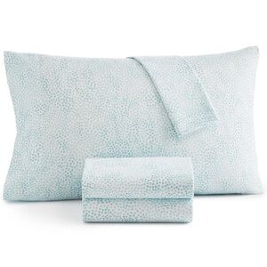 Home Design Easy Care Printed Microfiber 4-Pc. Sheet Set, King